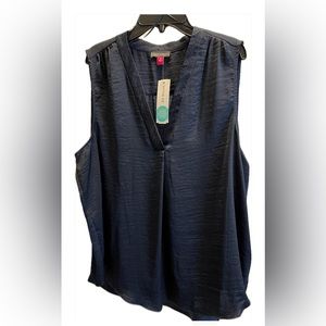 NWT - Vince Camuto Sleeveless Rumple Blouse SZ XL